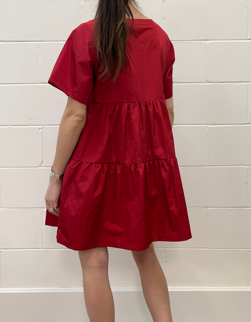 Lita Dress in Tango Taffeta