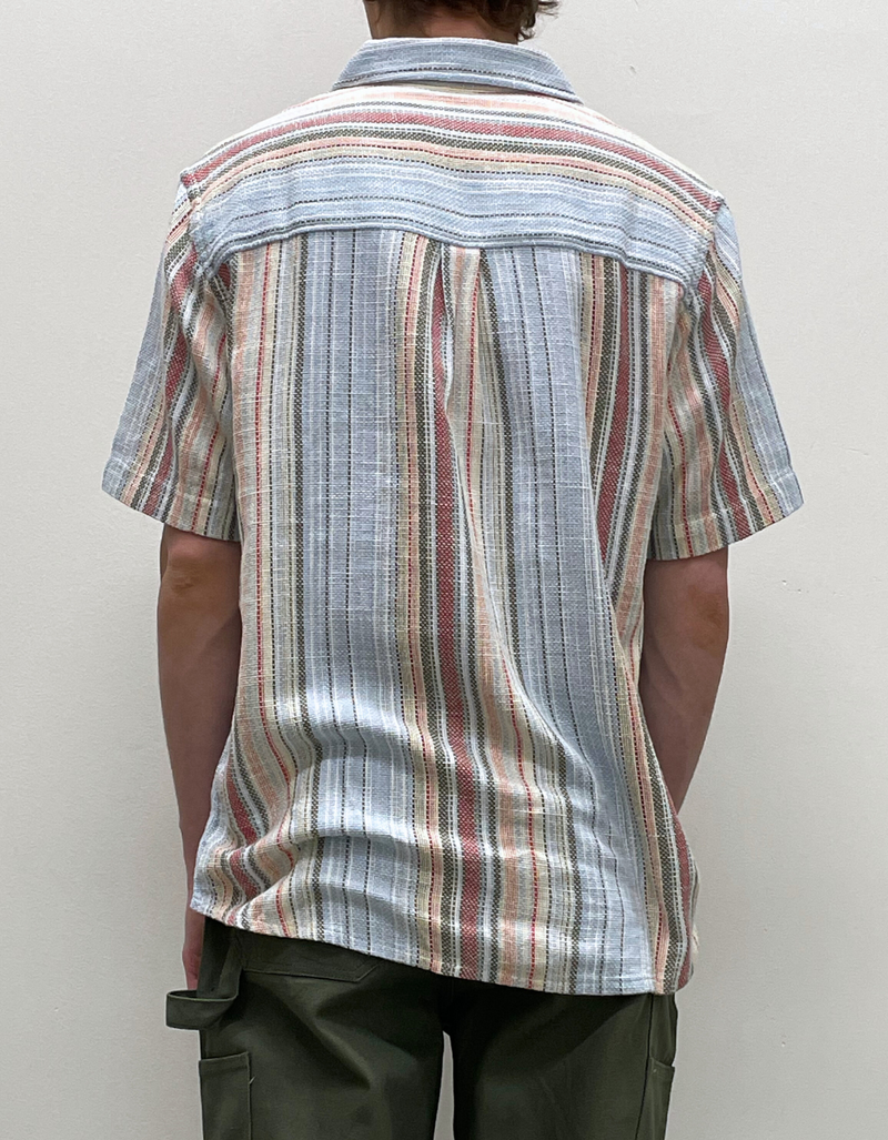 Short Sleeve Cuban Shirt in Lightblue