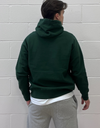 Embroidered Logo Hoodie in Forest Green