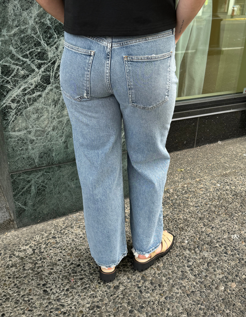 Ren High Waist Wide Leg Jean in Disclosure