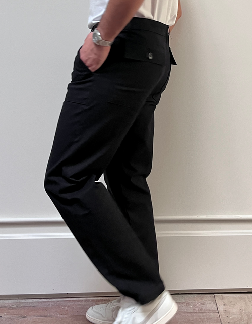 Work Pant in Black Canvas