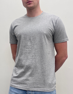 Classic Organic Tee in Heather Grey