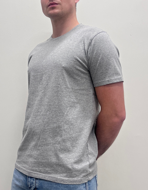 Classic Organic Tee in Heather Grey