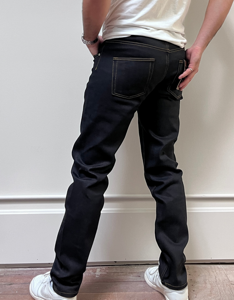 Easy Guy Stretch Selvedge Jean in Deep Indigo