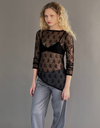 Chelsea Top in Onyx Lace