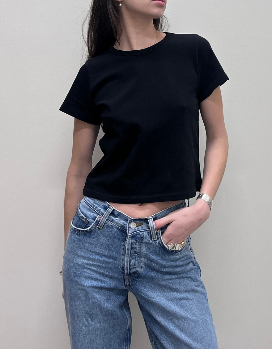 The Little Boy Tee in True Black