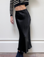 Emma Midi Skirt in Black