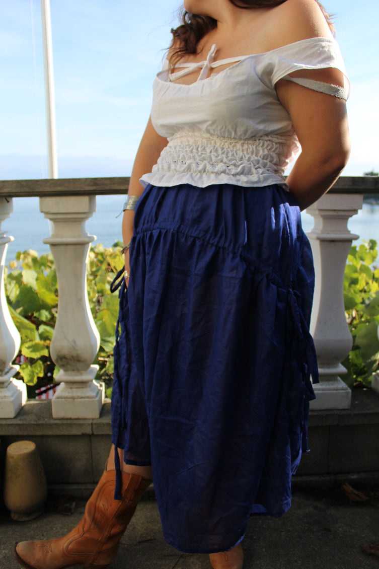Skirt No. 1 in Sheer Dark Blue