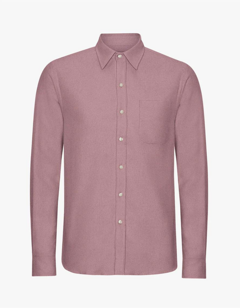 Organic Flannel Shirt in Purple Haze