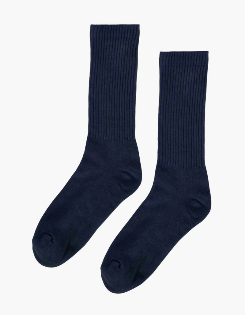 Organic Active Sock in Navy Blue