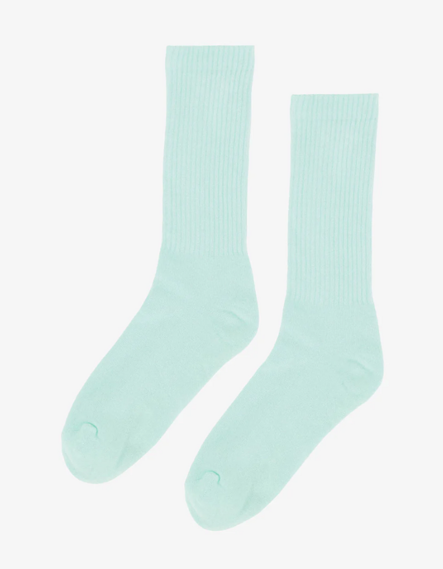 Organic Active Sock in Light Aqua