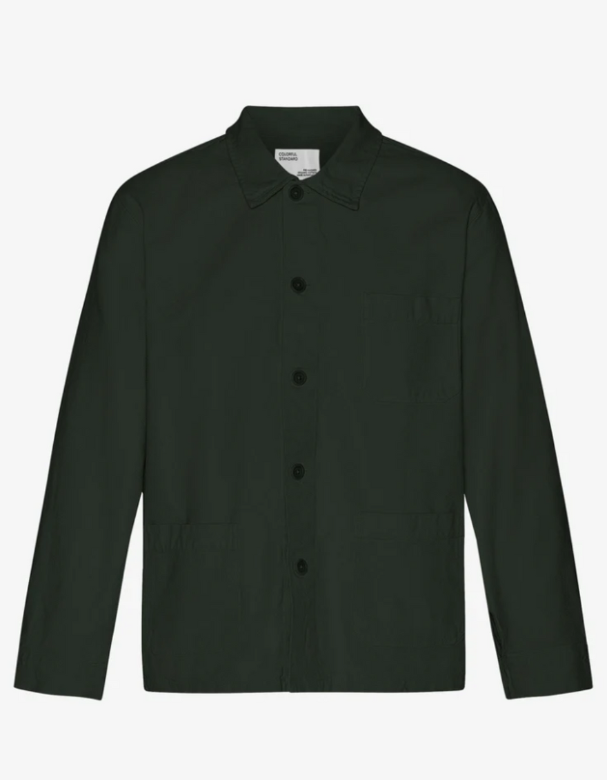 Organic Workwear Jacket in Hunter Green