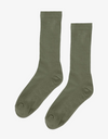 Organic Active Sock in Dusty Olive