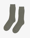 Merino Wool Blend Sock in Dusty Olive