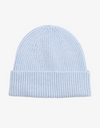 Merino Wool Beanie in Polar Blue