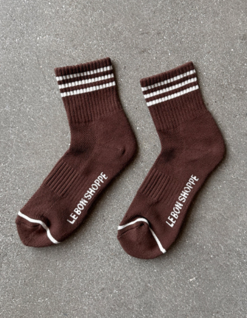 Girlfriend Socks in Mahogany