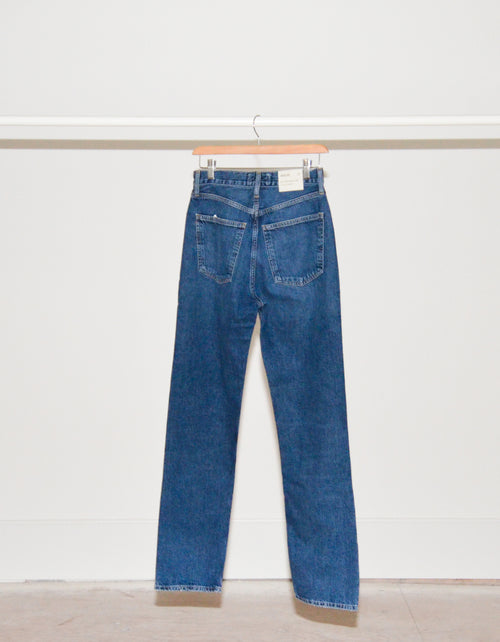 90's Pinch Waist Long Jean in Control