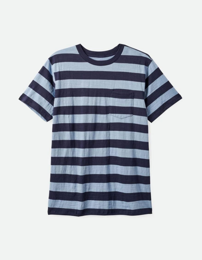 Hilt Slub Pocket Tee in Washed Navy Dusty Blue