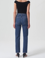 High Rise Stovepipe Jean in Aspire