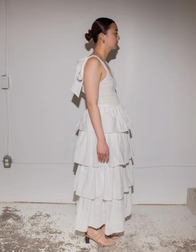 Elvie Dress in White