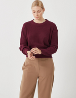Mikala Jumper in Burgundy G006