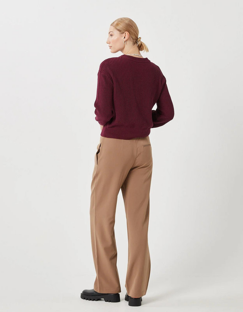 Mikala Jumper in Burgundy G006