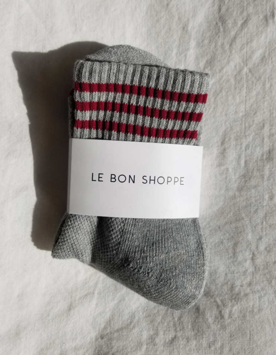 Girlfriend Socks in Heather Grey