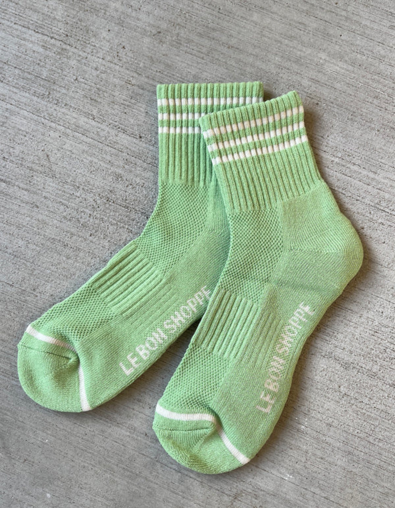 Girlfriend Socks in Green Leaf