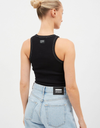 Amelie Singlet in Contrast Black