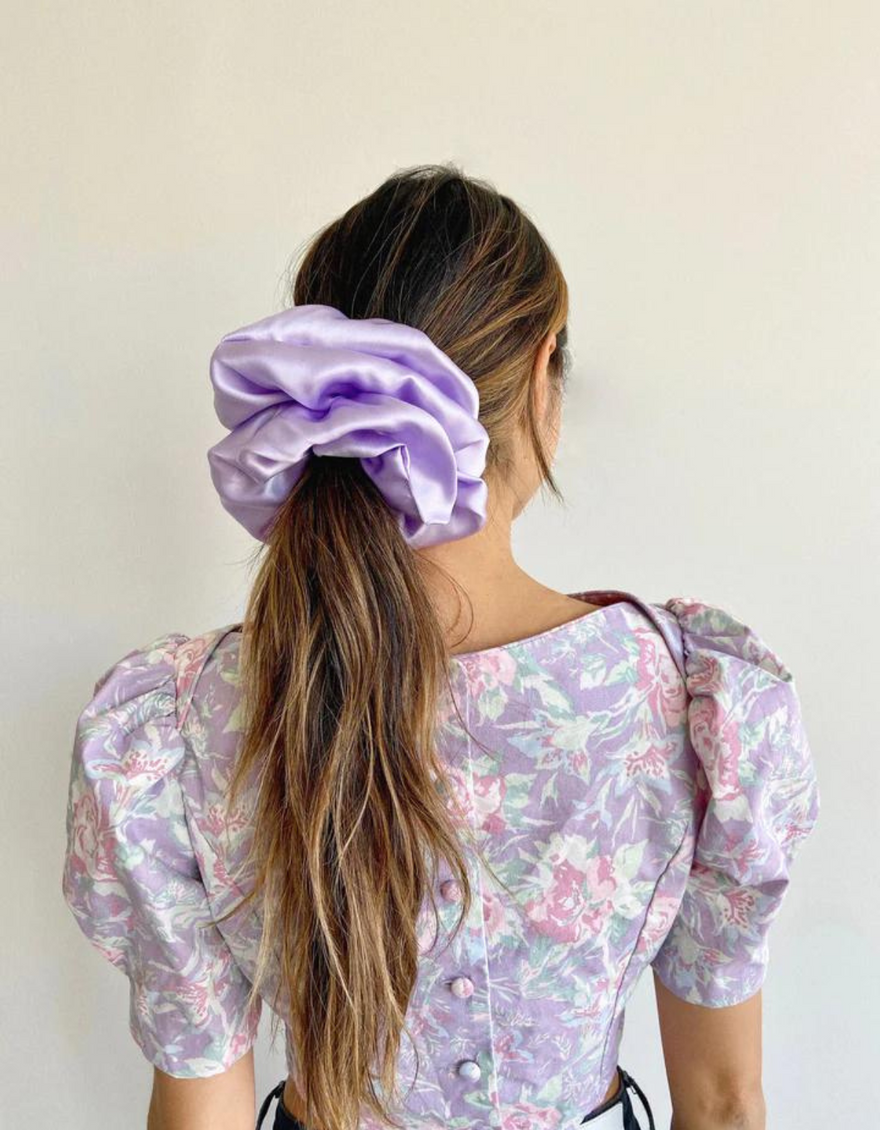 Oversized Scrunchie in Lilac