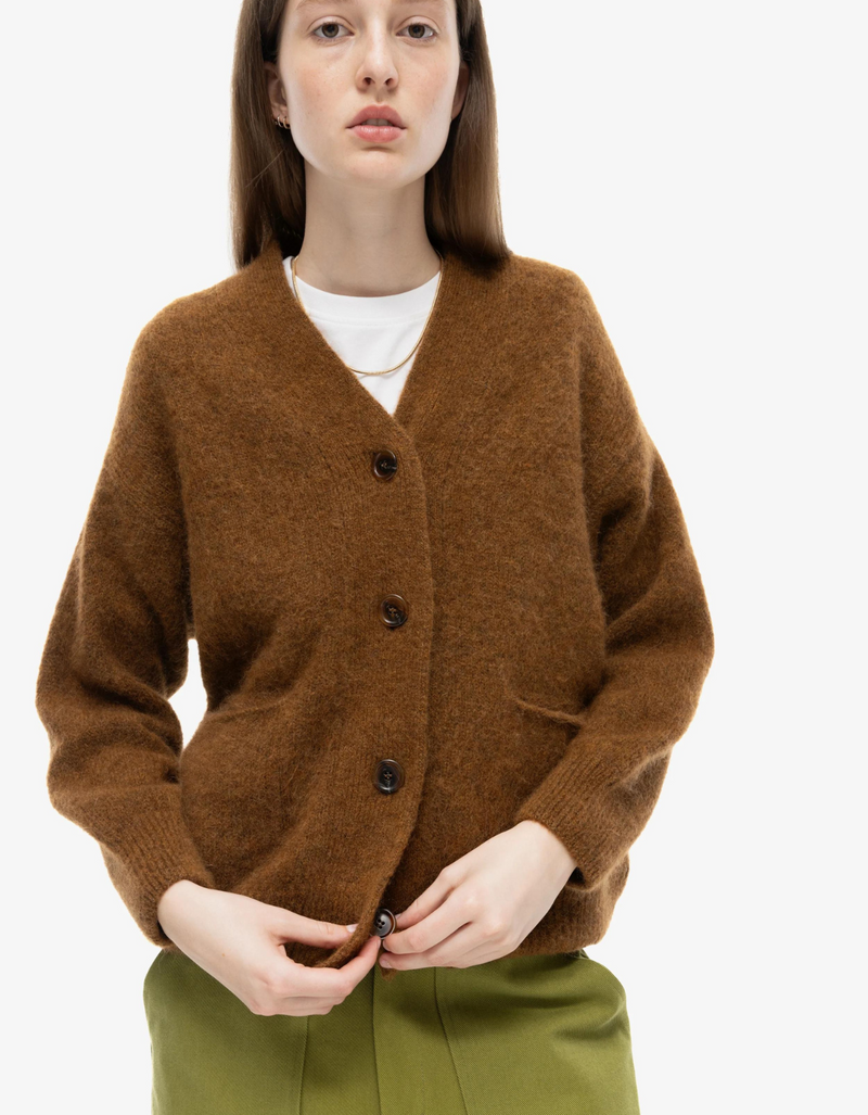 The Dolphin Cardigan in Brown