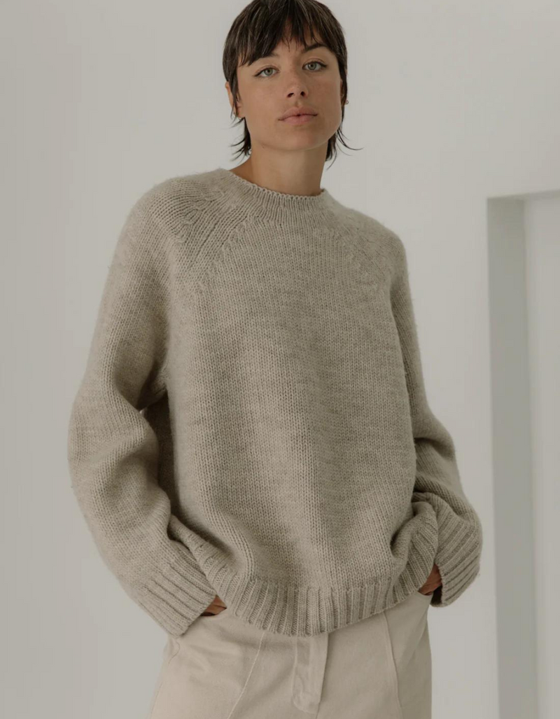 Channel Sweater in Stone