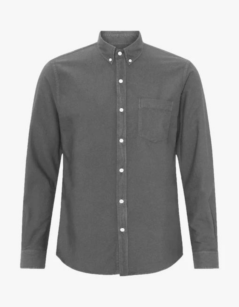 Organic Flannel Shirt in Storm Grey