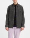 Relaxed Fit Western Shirt in Black Worn In