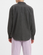 Relaxed Fit Western Shirt in Black Worn In