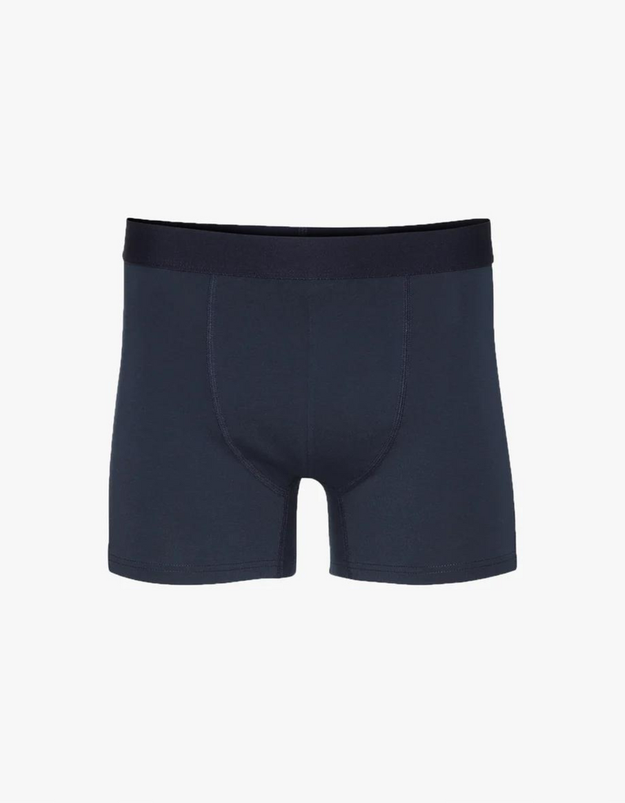Classic Organic Boxer Briefs in Navy Blue