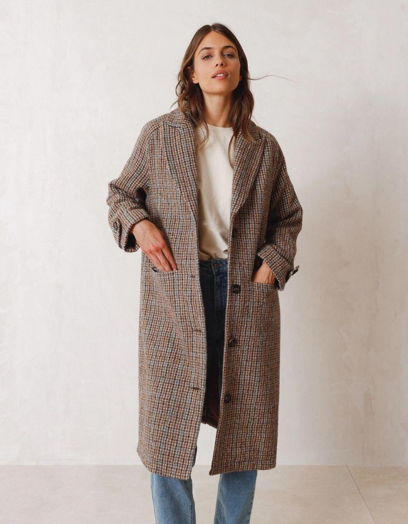 Classic Wool Coat in Multicolor