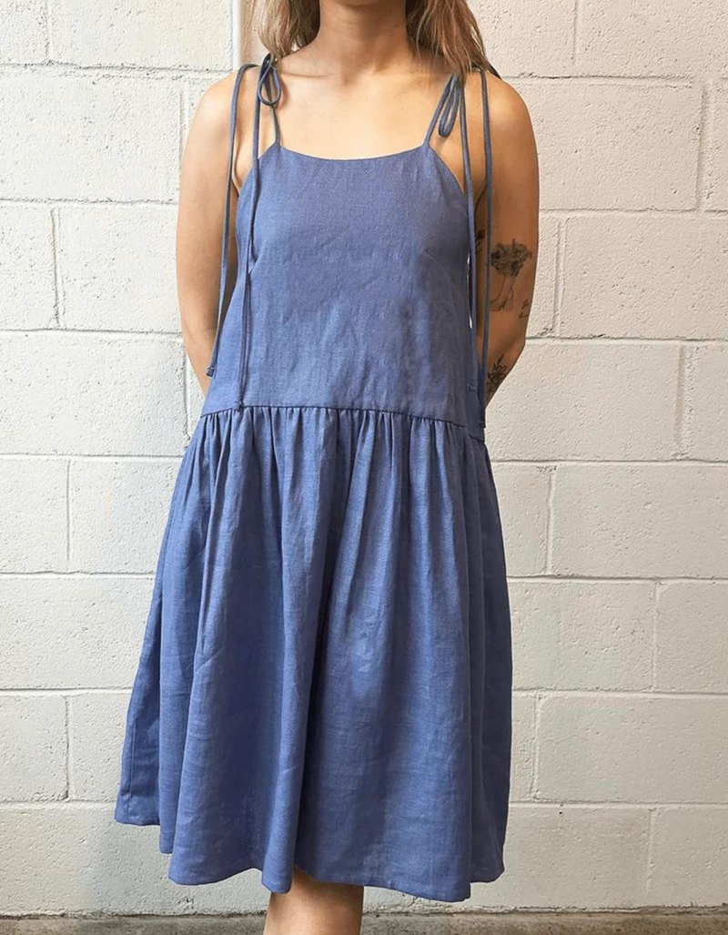 Tig Dress in Periwinkle Blue