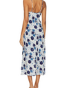 Rambling Floral Margaux Slip Dress in Marine