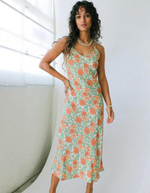 Rambling Floral Margaux Slip Dress in Apricot