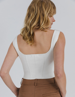 The Millie Top in Ivory