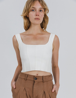 The Millie Top in Ivory