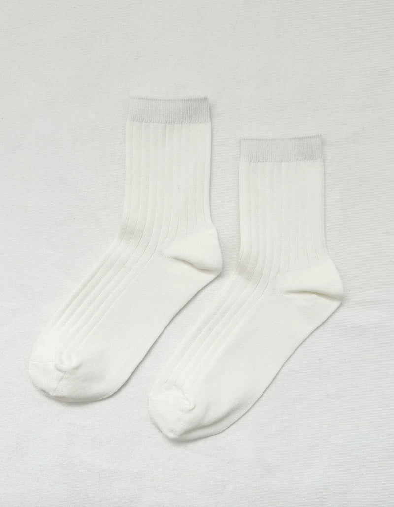 Her Socks in Classic White