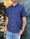 Linen Leisure Shirt in Navy