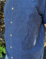 Linen Leisure Shirt in Navy