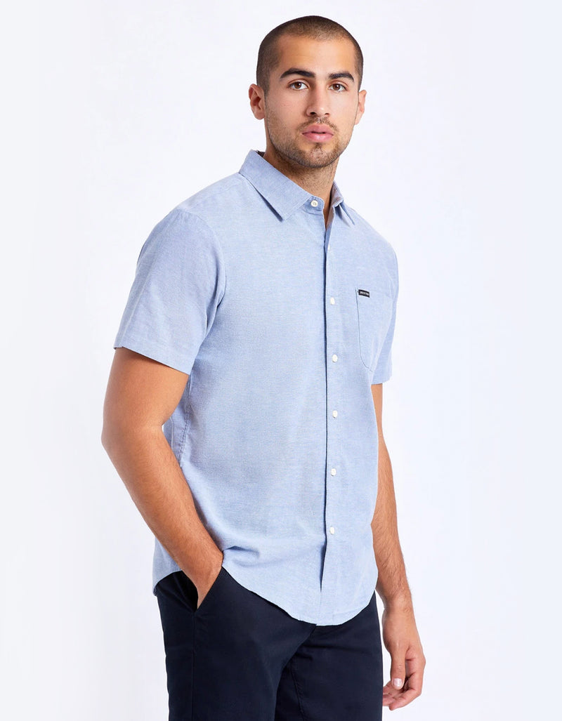 Charter Oxford Shirt in Light Blue Chambray