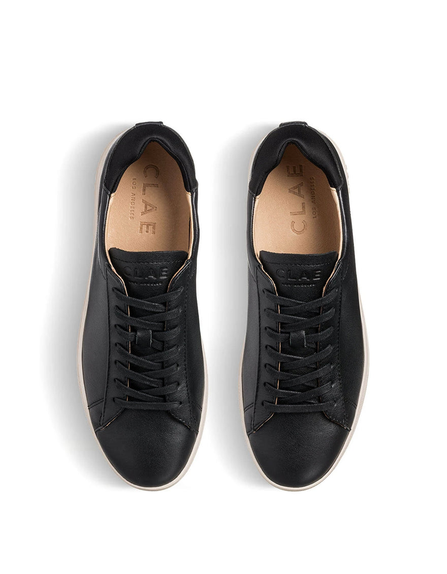 Bradley Men's Sneaker in Black Milled Leather