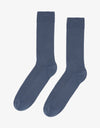 Classic Organic Socks in Petrol Blue