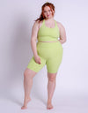High Rise Bike Short in Key Lime
