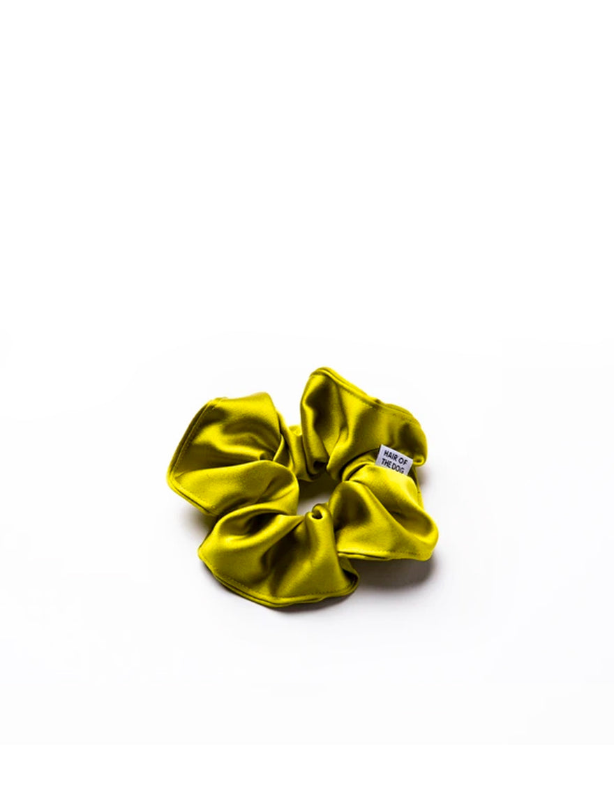 Big Silky Scrunchie in Chartreuse